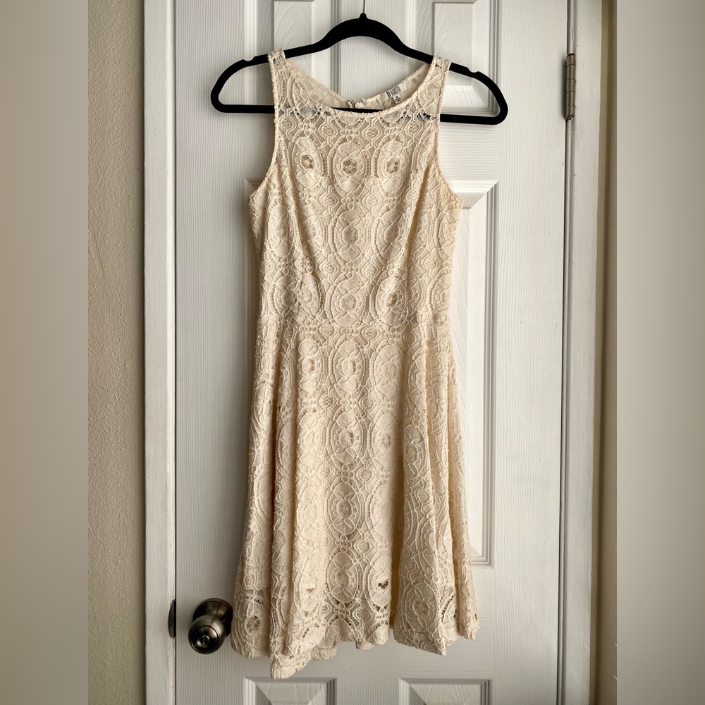 BB DAKOTA Renley Lace Fit & Flare Minidress